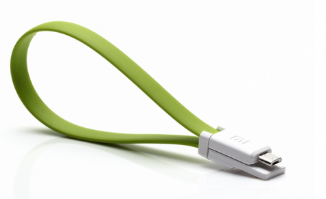 Портативный USB кабель Xiaomi Mi Colorful green 20 см